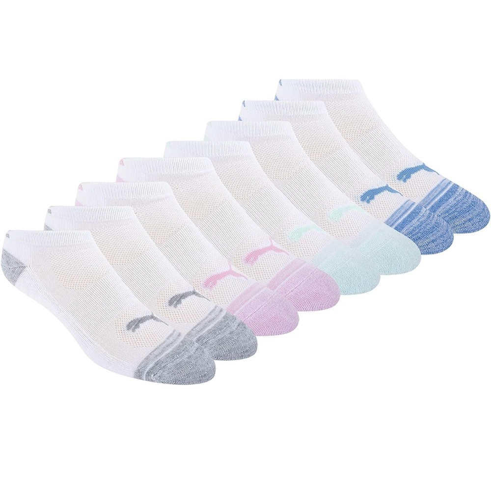 8 pairs of Puma Women's Cushioned low Socks Set